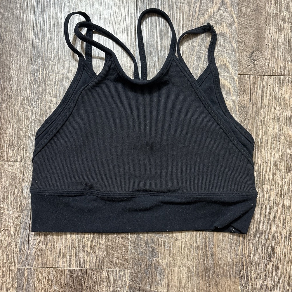 Nike Women's Black Strappy Double Sports Bra